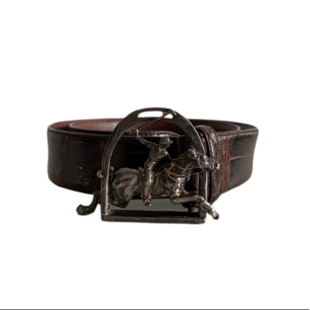 Ralph Lauren Python belt